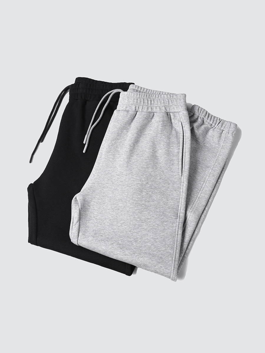 2024 Autumn and Winter New Style 330g Heavyweight Casual Basic Straight Loose Cuffed Jogger Sweatpants Men Wholesale
