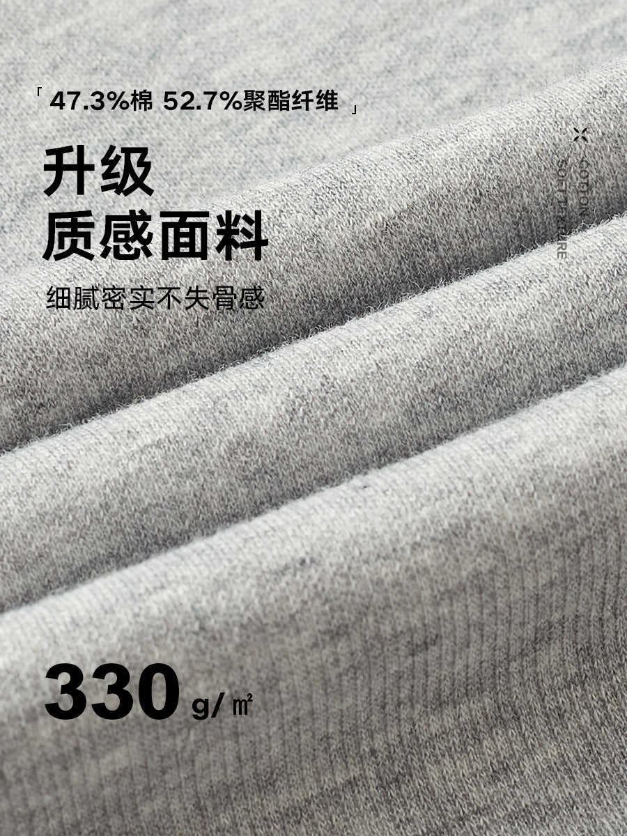 2024 Autumn and Winter New Style 330g Heavyweight Casual Basic Straight Loose Cuffed Jogger Sweatpants Men Wholesale
