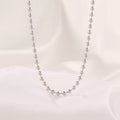 Stainless Steel Necklace For Women Men Gold Color Round Ball Chain Beads Chain Necklaces Choker Jewelry Wholesale