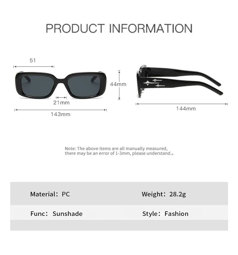 Retro Y2K Style Small Square Sunglasses Women kitten Eye Sun Glasses Fashion Colorful Mirror Goggles Men Punk Sports Eyewear