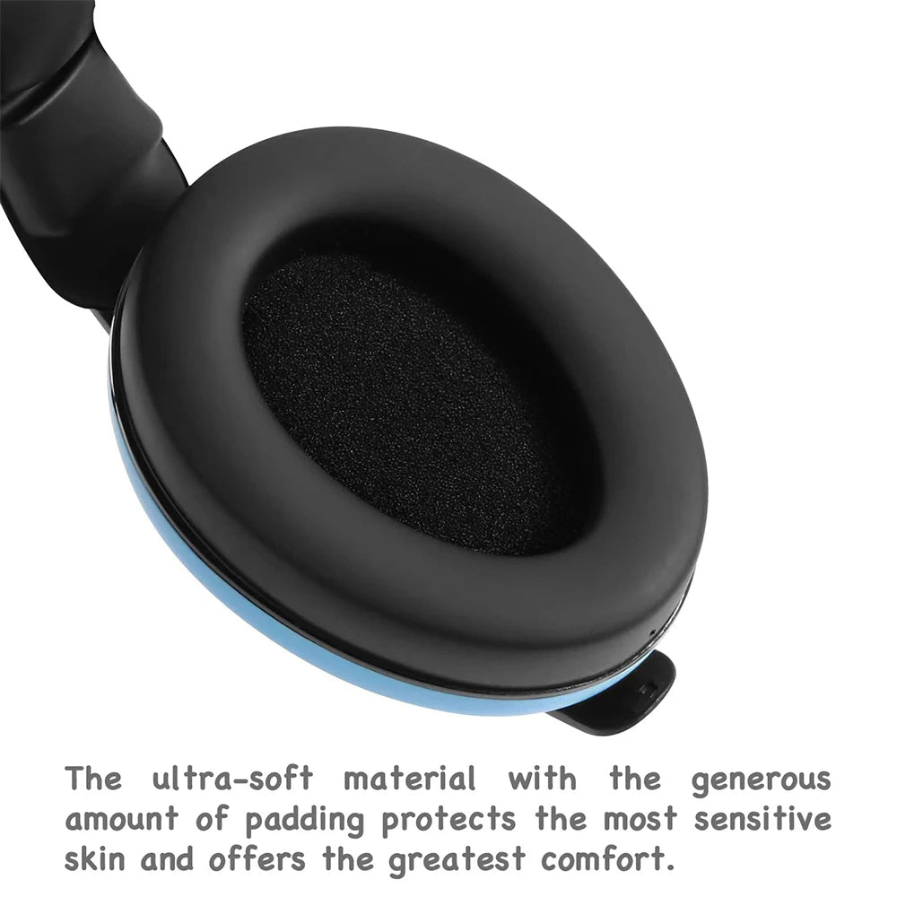 Baby Anti-noise Sleep Headphones Baby Ear Protection 2-in-1 Convertible Design Earmuffs， 0 Pressure ，Light,Adjustable