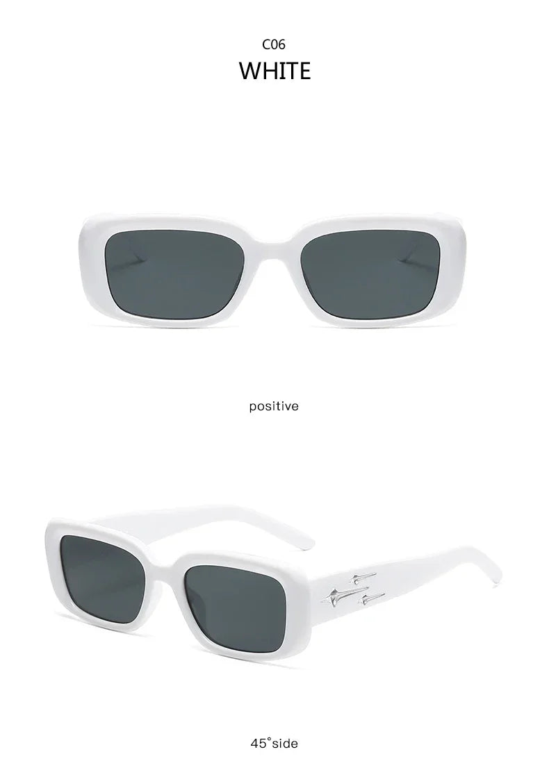 Retro Y2K Style Small Square Sunglasses Women kitten Eye Sun Glasses Fashion Colorful Mirror Goggles Men Punk Sports Eyewear