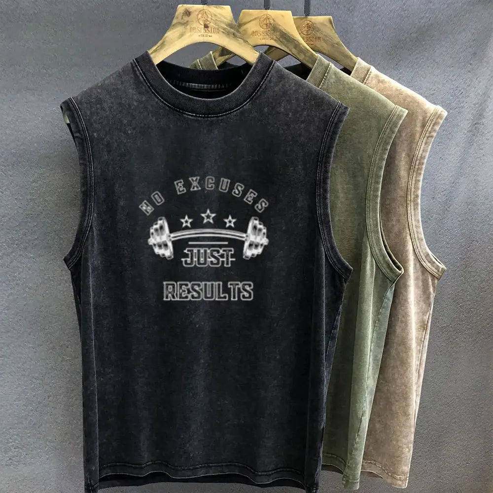Oversized T Shirt for Men Vintage Washed Muscle Duck Cartoon Graphic Print Tank Top Sleeveless Vest Woman Gym Y2k Clothes Summer