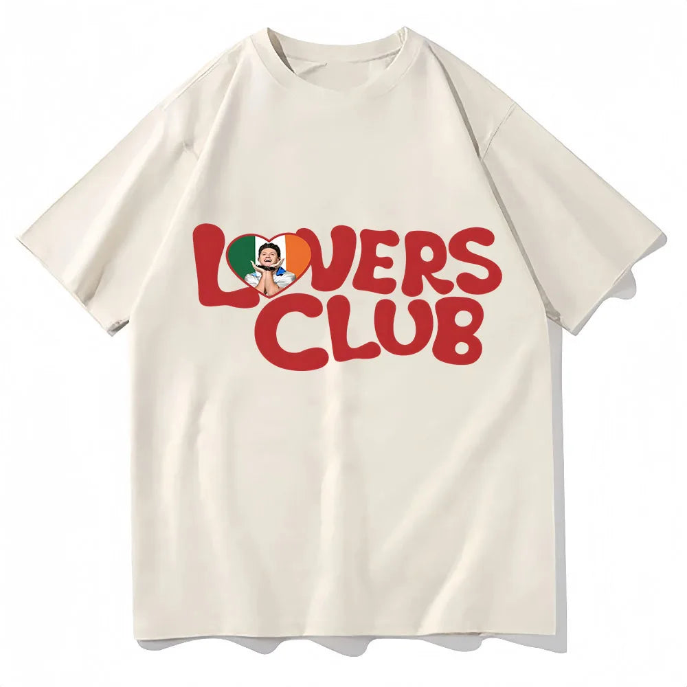 Oversized T Shirt Niall Horan Hello Lovers Club Summer Short Sleeve T-shirts Streetwear Hip Hop Graphic Tops Printing Tee-shirt