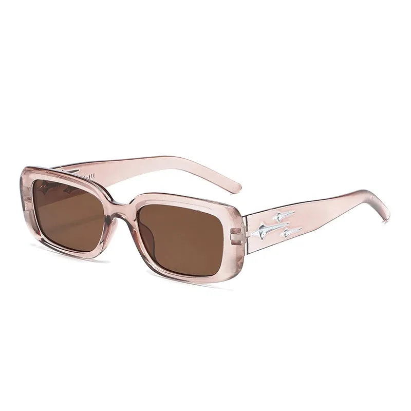 Retro Y2K Style Small Square Sunglasses Women kitten Eye Sun Glasses Fashion Colorful Mirror Goggles Men Punk Sports Eyewear