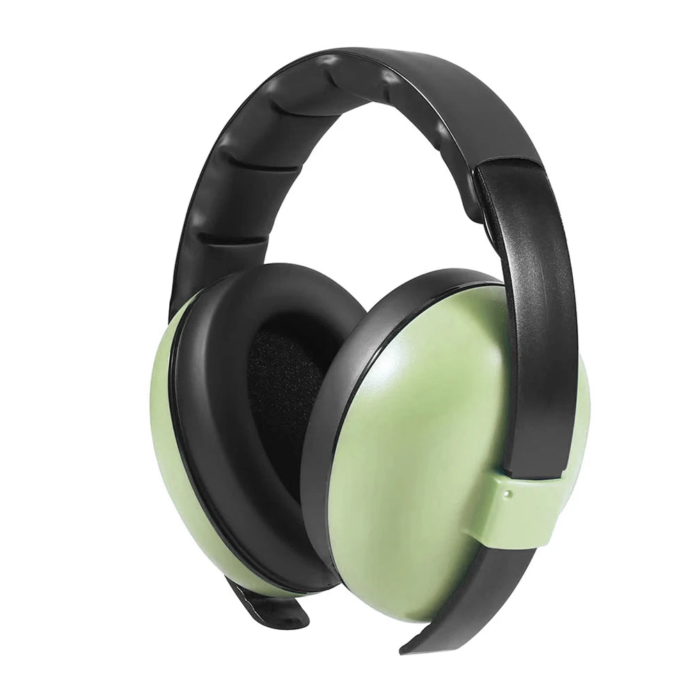 Baby Anti-noise Sleep Headphones Baby Ear Protection 2-in-1 Convertible Design Earmuffs， 0 Pressure ，Light,Adjustable