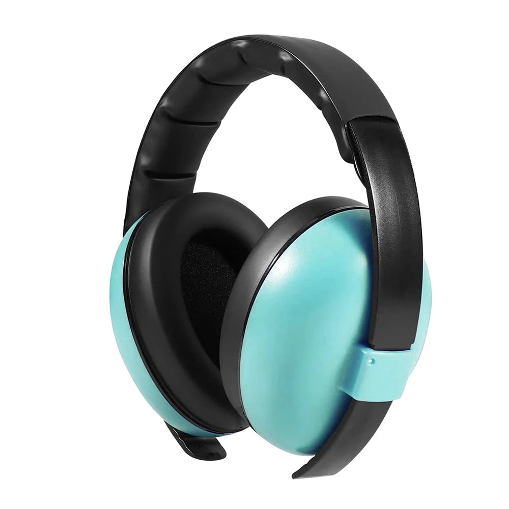 Baby Anti-noise Sleep Headphones Baby Ear Protection 2-in-1 Convertible Design Earmuffs， 0 Pressure ，Light,Adjustable