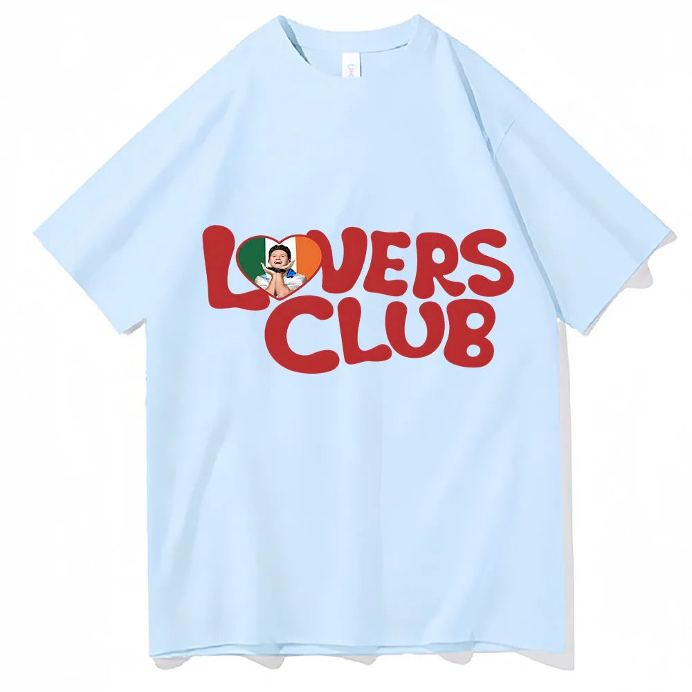 Oversized T Shirt Niall Horan Hello Lovers Club Summer Short Sleeve T-shirts Streetwear Hip Hop Graphic Tops Printing Tee-shirt
