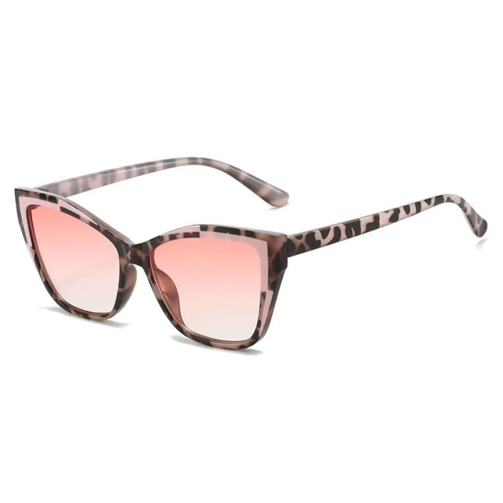 Y2k Cat Eye Sunglasses Steampunk Contrast Color UV Protection Sunglasses Square Frame Classic Fashion Sunglasses Travel