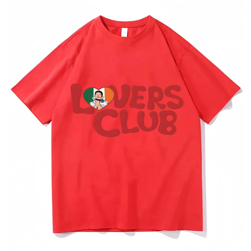 Oversized T Shirt Niall Horan Hello Lovers Club Summer Short Sleeve T-shirts Streetwear Hip Hop Graphic Tops Printing Tee-shirt