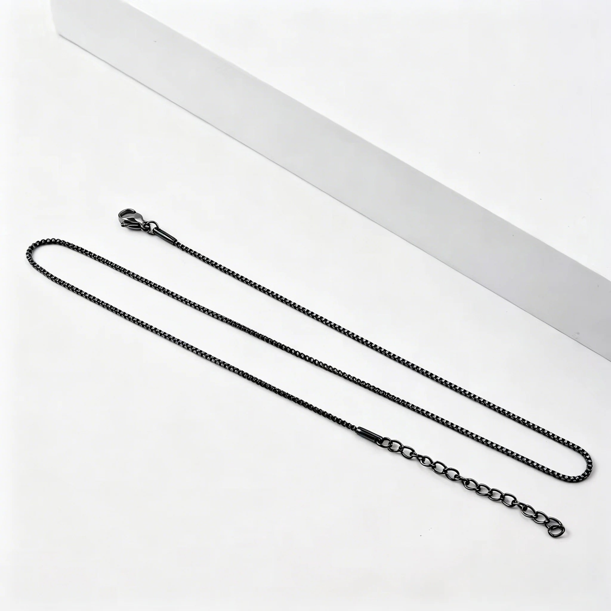 1.2mm Simple Stainless Steel Box Chain Necklace Gold Color Titanium Steel Men Necklace Fashion Women Jewelry Trend Accessories