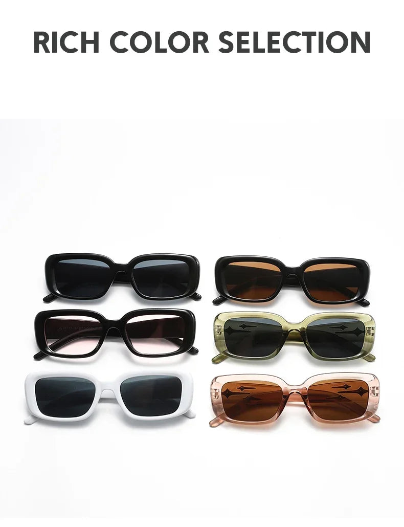 Retro Y2K Style Small Square Sunglasses Women kitten Eye Sun Glasses Fashion Colorful Mirror Goggles Men Punk Sports Eyewear