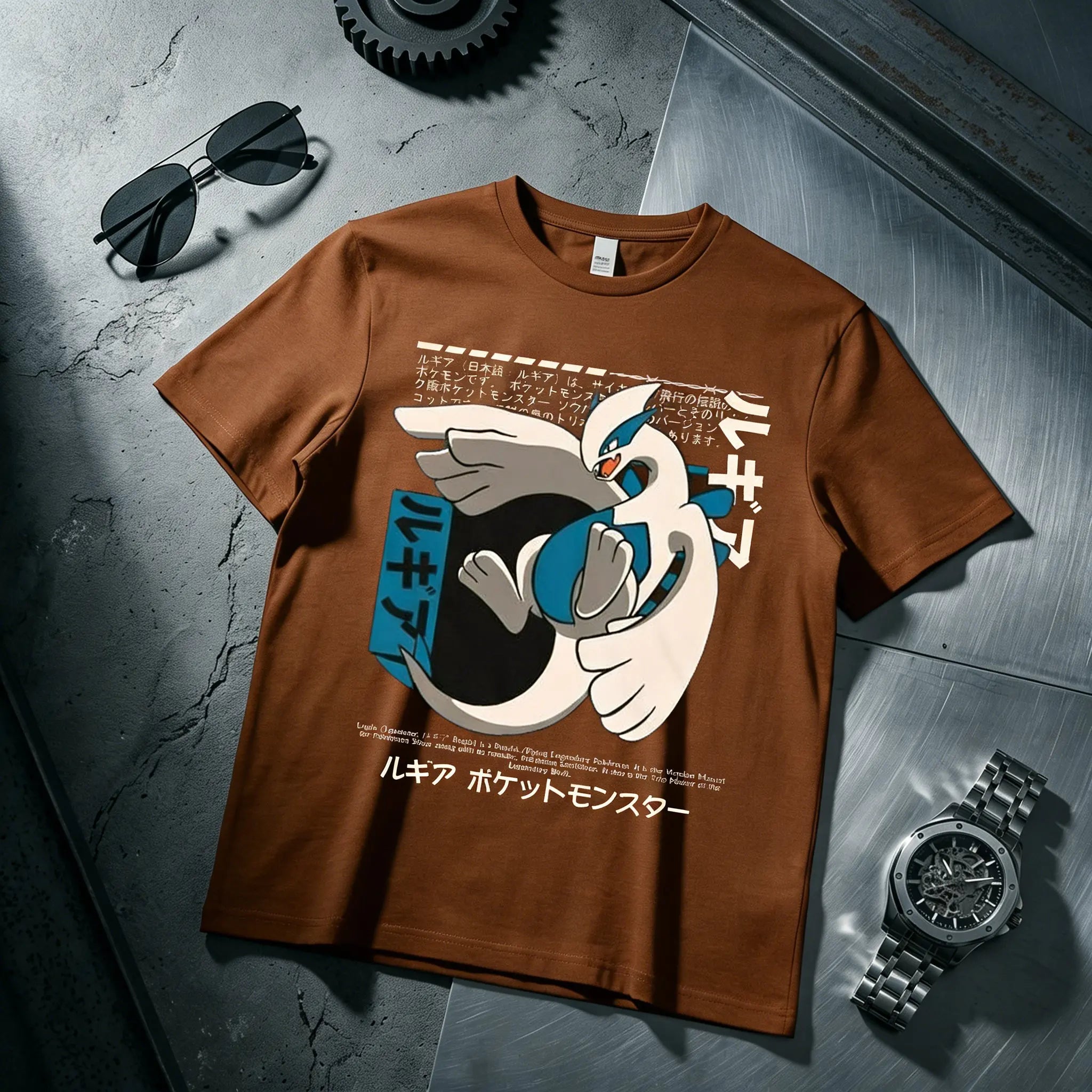 2026 Summer Y2k Pokemon Lugia Graphic T-shirt Man Women Oversized Casual Short Sleeve Tee Top Parent-child Clothing Streetwear