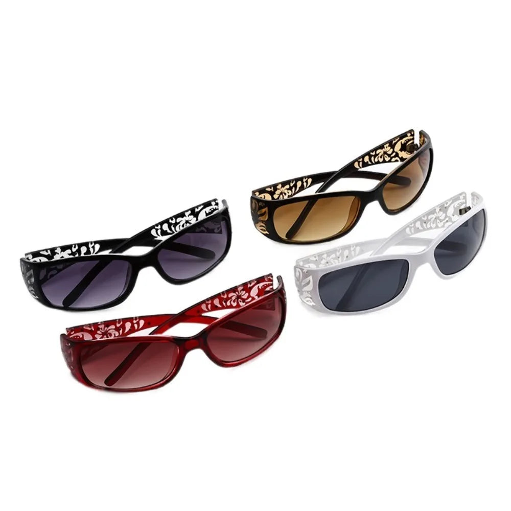 Fashion PC Rhinestones Sunglasses Y2K Korean Styles Cat Eye Sun Glasses UV400 Sport Sunglasses Shades Eyewear Daily