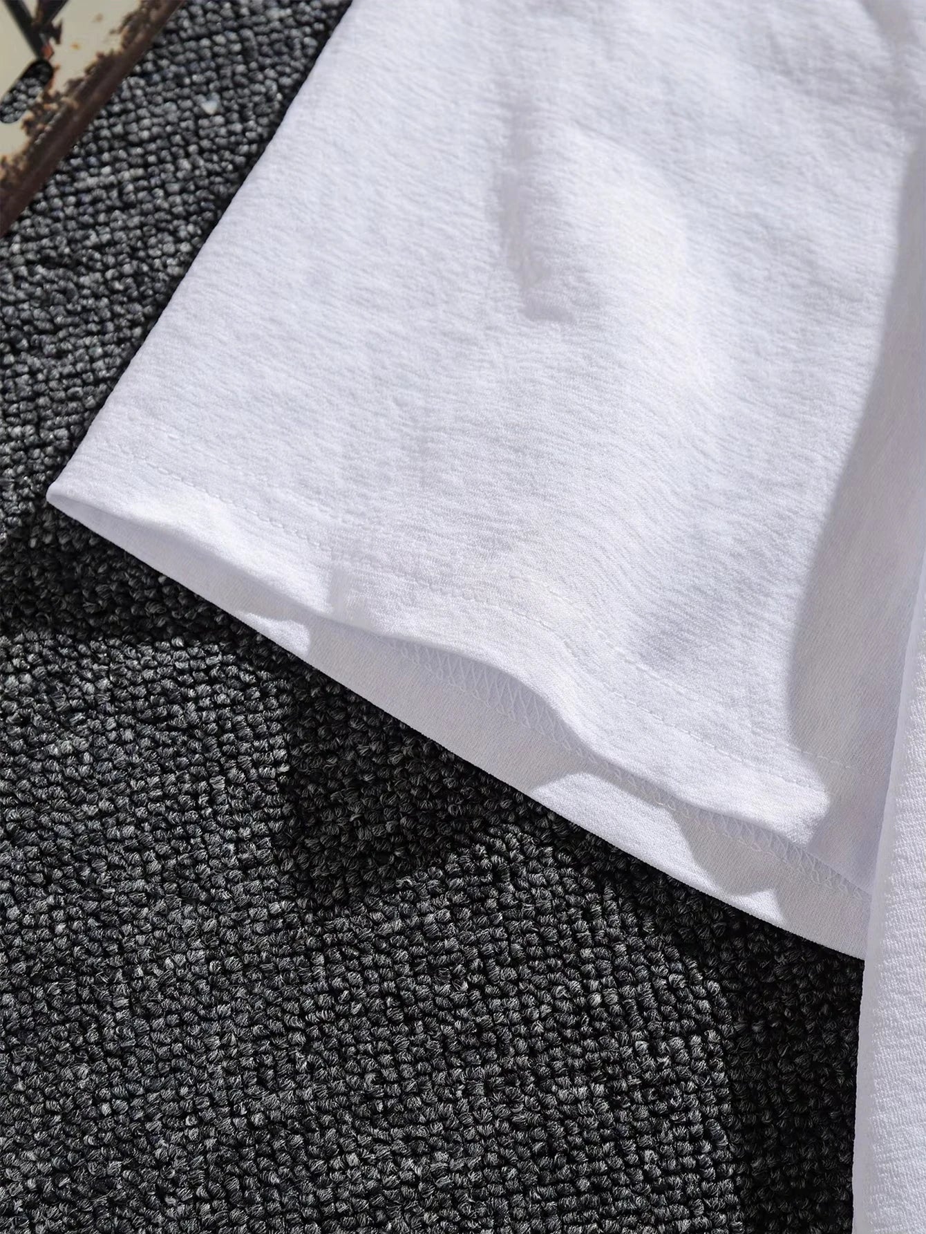 Men's Oversized T-shirt Streetwear Cartoon Boy Graphic Tees Casual Cotton Short Sleeve Tops Summer for Trendy Youth