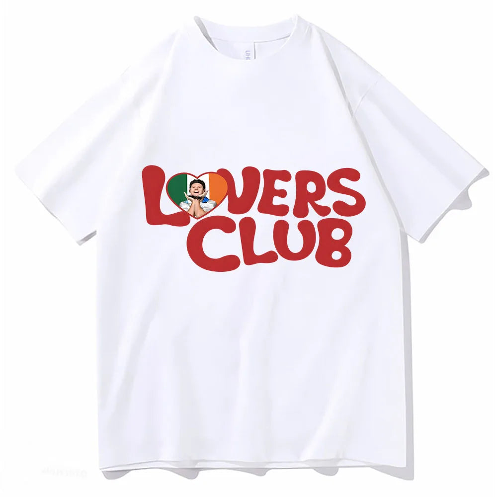 Oversized T Shirt Niall Horan Hello Lovers Club Summer Short Sleeve T-shirts Streetwear Hip Hop Graphic Tops Printing Tee-shirt