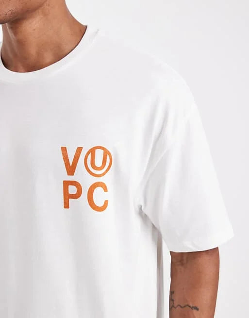 Oversized T-shirt with Padel Graphic in White High-end Luxury Unisex Style Both of Men and Women