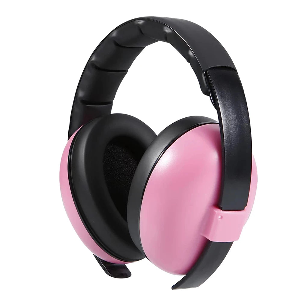 Baby Anti-noise Sleep Headphones Baby Ear Protection 2-in-1 Convertible Design Earmuffs， 0 Pressure ，Light,Adjustable